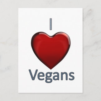 I LiebeVegans Postkarte
