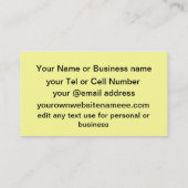 I LIEBEyoutube-SYMBOLE Visitenkarte (Rückseite)