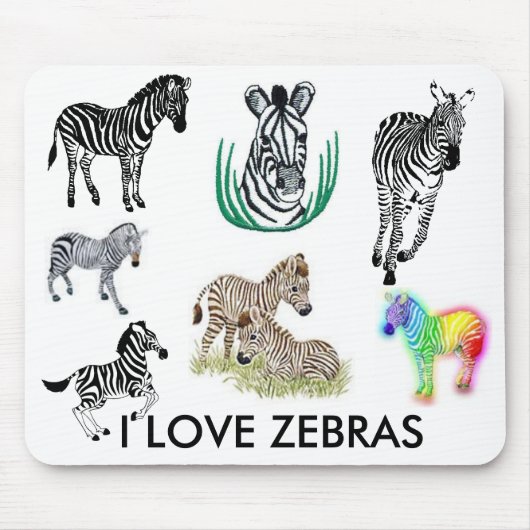 I LiebeZebras Mousepad (Vorne)