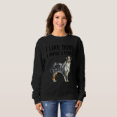 I Like Australian Shepherd Dogs And Maybe 3 People Sweatshirt (Vorne ganz)