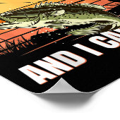 I Like Big B And I Cannot Lie Fishing Poster (Ecke)