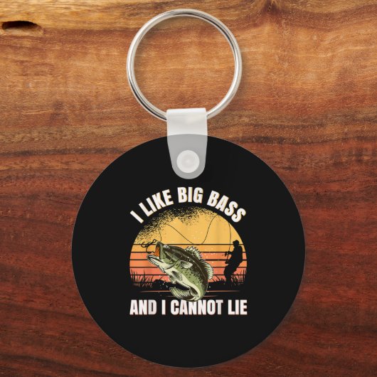 I Like Big B And I Cannot Lie Fishing  Schlüsselanhänger (Vorderseite)