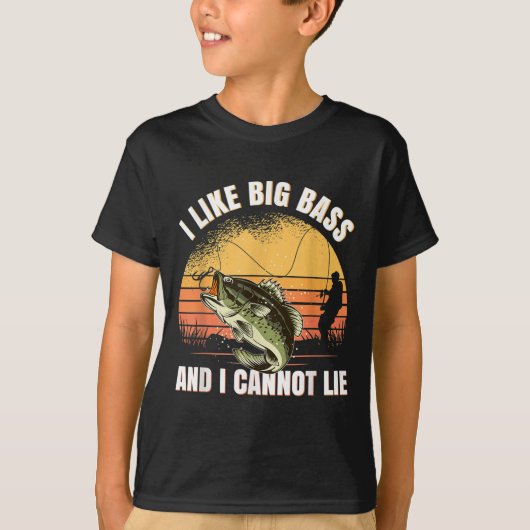 I Like Big B And I Cannot Lie Fishing T-Shirt (Vorderseite)