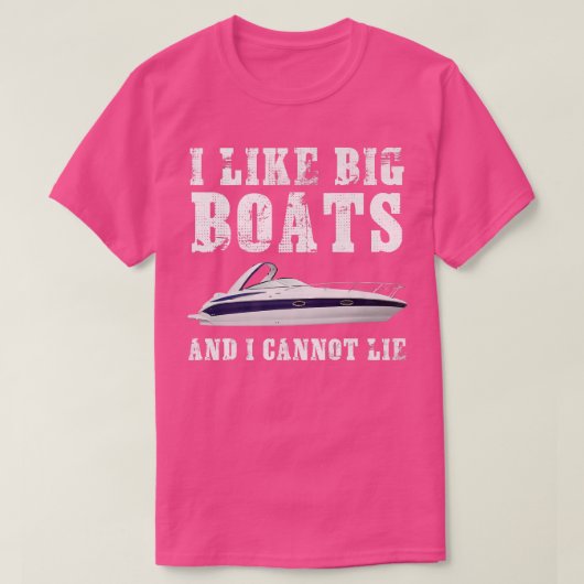 I Like Big Boats Funny Boating  T-Shirt (Design vorne)