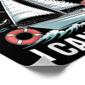 I Like Big Boats I Cannot Lie - Funny Sailing &amp Poster (Ecke)