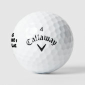 I Like Big Putts Golf Balls - Funny Golf Puns Golfball (Logo)