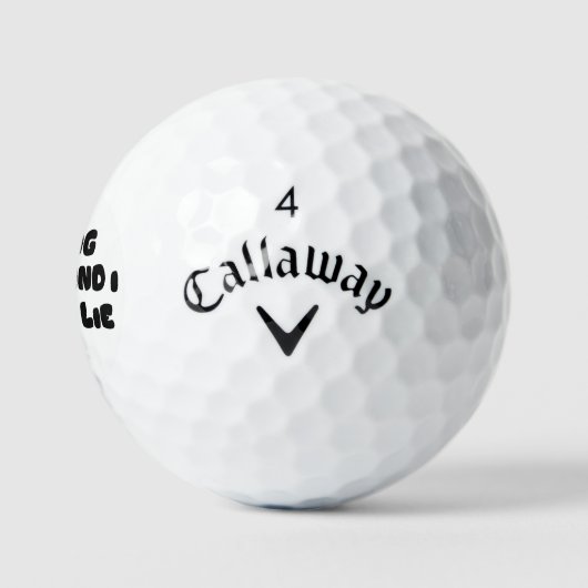 I Like Big Putts Golf Balls - Funny Golf Puns Golfball (Logo)