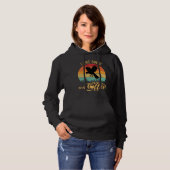 I Like Birds and Coffee Retro Sunset Birding Birdw Hoodie (Vorne ganz)