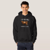 I Like Brown Cow Farm Animals And Maybe 3 People Hoodie (Vorne ganz)
