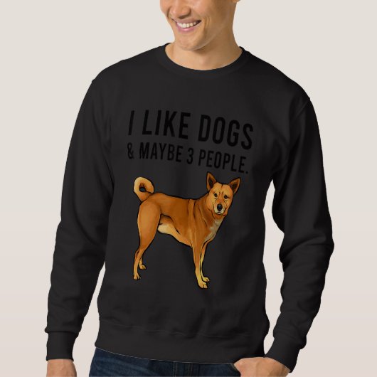 I Like Canaan Dogs And Maybe 3 People Sweatshirt (Vorderseite)