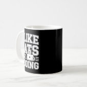 I Like Cats And Coding Programmer On Tech _- Kaffeetasse (Vorderseite Links)
