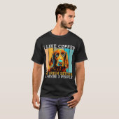 I Like Coffee Irish Setter And Maybe 3 People Iris T-Shirt (Vorne ganz)