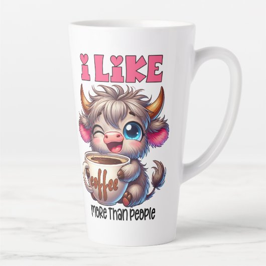 I Like Coffee More Than People Milchtasse (Rechts)