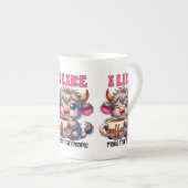 I Like Coffee More Than People Porzellantasse (Vorderseite Rechts)