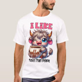 I Like Coffee More Than People T-Shirt (Vorderseite)