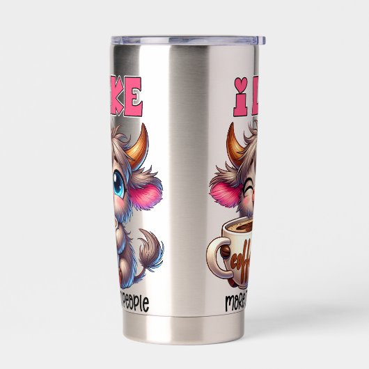 I Like Coffee More Than People Thermobecher (Links)