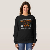 I like Coffee my Shih tzu and maybe 3 People Shih  Sweatshirt (Vorne ganz)