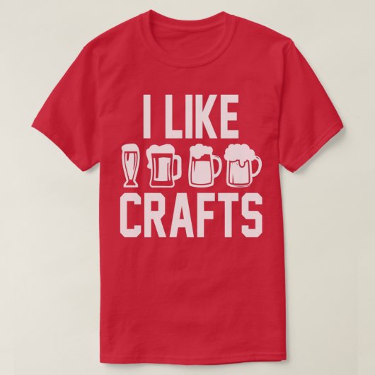 I like crafts craft beer T T-Shirt (Design vorne)