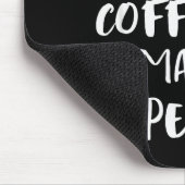 I Like Dogs Coffee Maybe 3 People Funny Sarcastic Mousepad (Ecke)