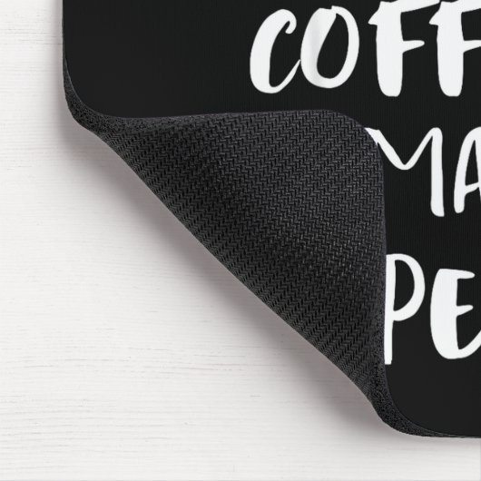 I Like Dogs Coffee Maybe 3 People Funny Sarcastic Mousepad (Ecke)