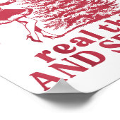 I Like em Real Thick And Sprucey Retro Christmas T Poster (Ecke)