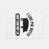 I Like G Butts And I Cannot Lie Funny Bbq Grilling Fleecedecke (Vorderseite (Horizontal))