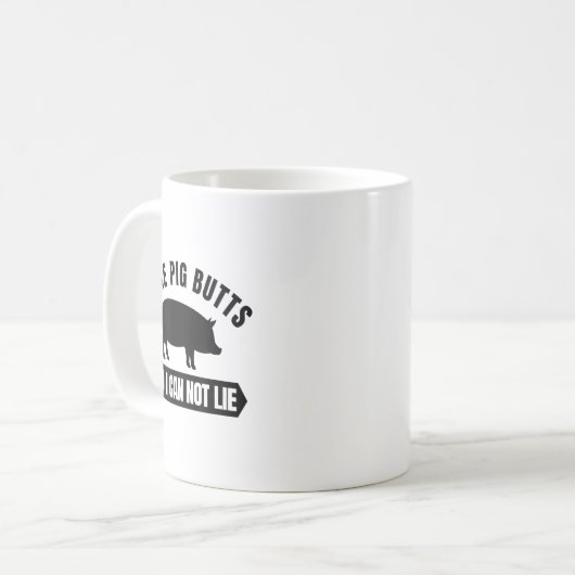 I Like G Butts And I Cannot Lie Funny Bbq Grilling Kaffeetasse (Vorderseite Links)