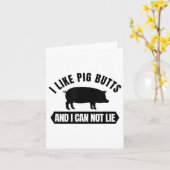 I Like G Butts And I Cannot Lie Funny Bbq Grilling Karte (Gelbe Blume)