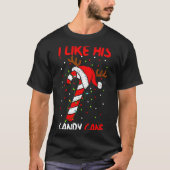 I Like Her Peppermint Candies Couples Matching Chr T-Shirt (Vorderseite)
