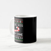 I Like His Candy Cane Couple Matching Christmas Me Kaffeetasse (Vorderseite Links)