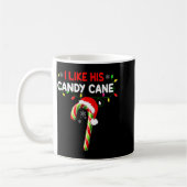 I Like His Candy Cane Couple Matching Christmas Me Kaffeetasse (Links)