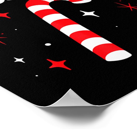 I Like His Candy Cane Couple Matching Christmas Poster (Ecke)