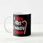 I Like His Candy Cane Funny Christmas Couples Matc Kaffeetasse (Links)