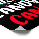 I Like His Candy Cane Funny Christmas Couples Matc Poster (Ecke)