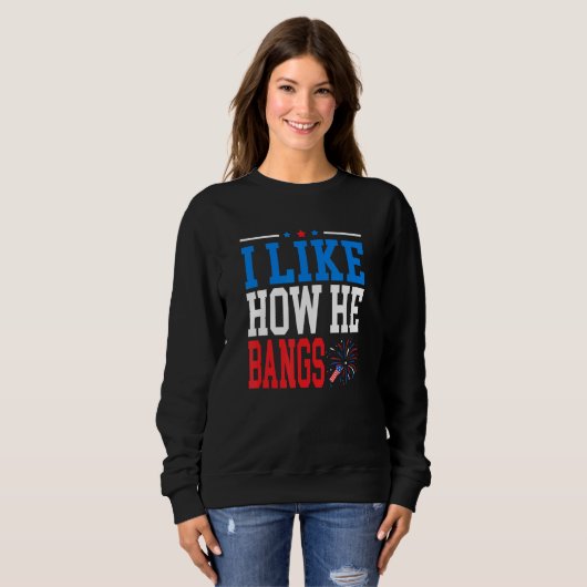 I Like How He Bangs I Like How She Explodes Couple Sweatshirt (Vorne ganz)