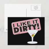 I Like it Dirty Postcards Postkarte (Vorne/Hinten)