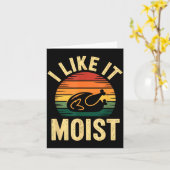 I Like It Moist Uni Kids Black Thanksgiving Karte (Gelbe Blume)