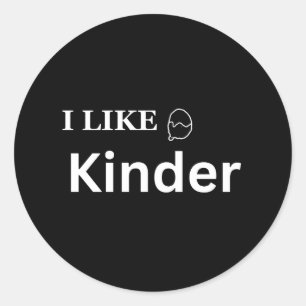 i like Kinder Runder Aufkleber