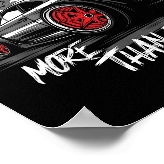 I Like More Than People Funny Car Enthusiast Lover Poster (Ecke)