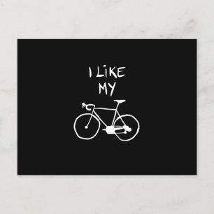 I like my bike postkarte