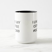 I LIKE MY COFFEE #000000 - Mug for Webdesigners Tasse (Zentrum)