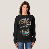 I Like My Coffee Black History Teacher Student Sweatshirt (Vorne ganz)