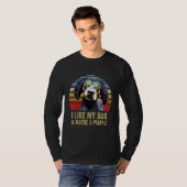 I Like My Dog and Maybe 3 People Bluetick Coonhou T-Shirt (Vorne ganz)