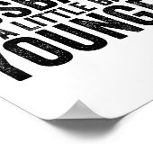 I Like My Husband A Little Bit Younger Funny Husba Poster (Ecke)