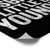 I Like My Husband A Little Bit Younger Funny Retro Poster (Ecke)