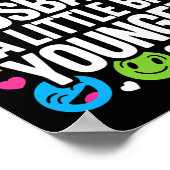 I Like My Husband A Little Bit Younger Funny Sayin Poster (Ecke)