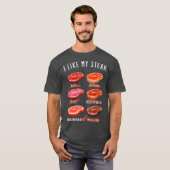 I Like My Steak Medium Rare T-Shirt (Vorne ganz)