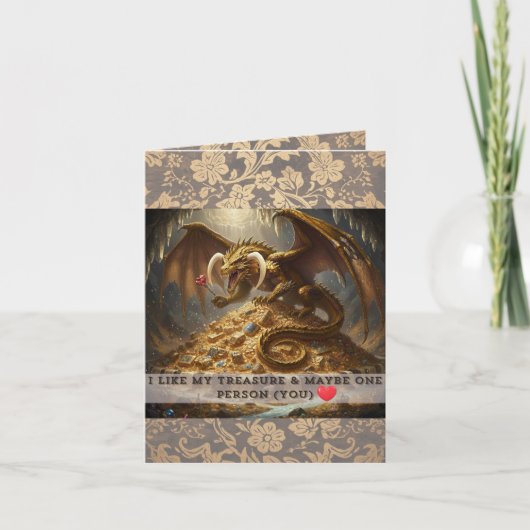 I Like My Treasure & Maybe One Person (You) Karte (Vorderseite)