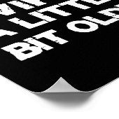 I Like My Wife A Little Bit Older (on Back)  Poster (Ecke)