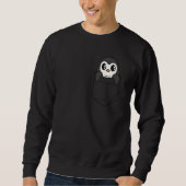 I like penguins pocket cute chest pocket penguin sweatshirt (Vorderseite)